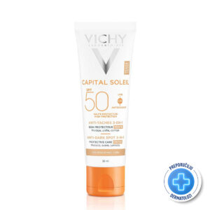 Vichy Capital Soleil Obojena zaštitna krema 3 u 1 SPF 50+ protiv tamnih mrlja 50ml