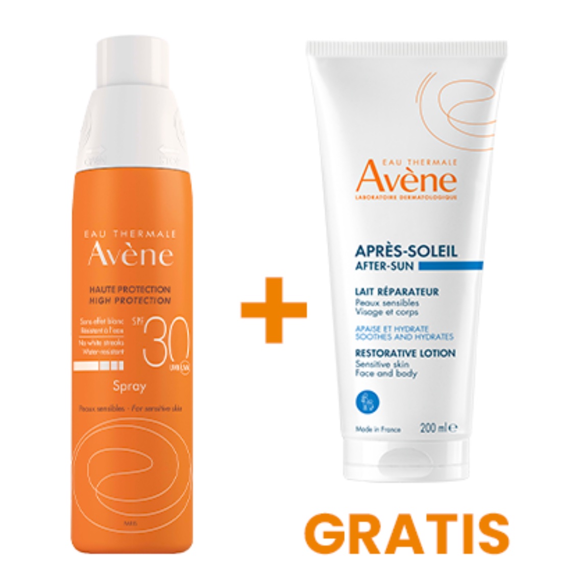 Avene sun promo paket sprej SPF 30 + after sun 200ml PROMO pakiranje