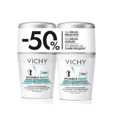 VICHY Deo roll-on Invisible resist 72h DUO PACK - 2x50ml
