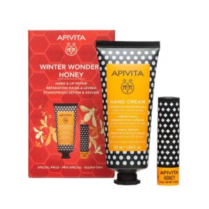 Apivita set krema za ruke za intenzivnu hidrataciju i balzam za usne