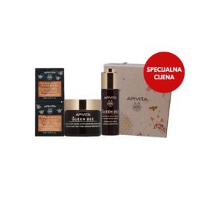 Apivita set Queen bee serum 30ml + Noćna krema 50ml + maska matična mliječ 2x8ml