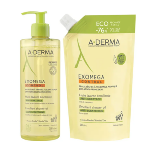 A-Derma Exomega Control emolijentno ulje 500ml + eco-refill 500ml GRATIS