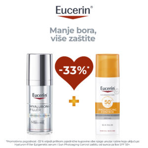 Eucerin rutina Hyaluron Filler Epigenetic serum 30 ml + Photoaging Control fluid SPF 50 50 ml -33%
