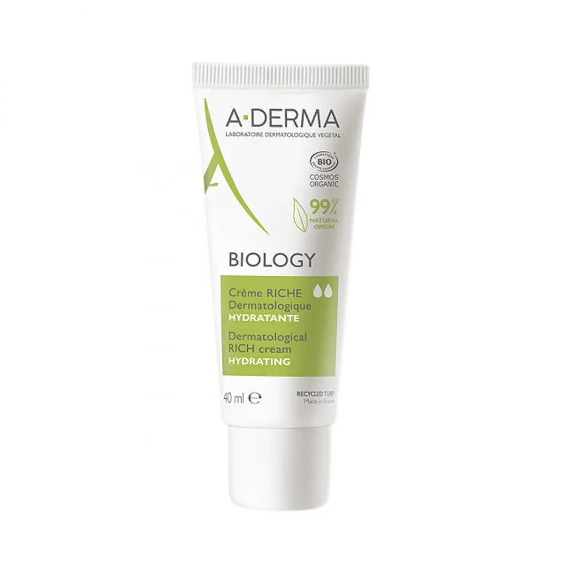 A-Derma BIOLOGY dermatološka bogata hidracijska krema 40 ml,rok: 12/26