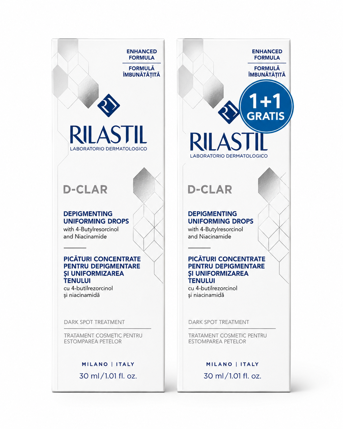 Rilastil D-clar depigmenting concentrate drops 30ml, 1+1 gratis